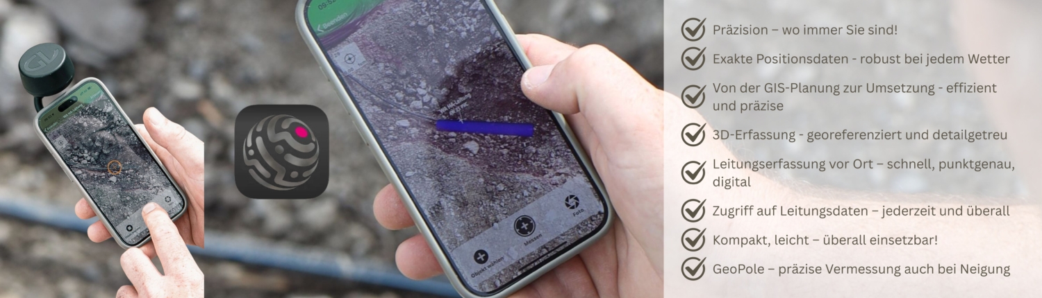 GeoCapture | LiDAR Scanner | GPS Vermessungsgerät | 3D Scan App | GIS Planung | GeoPole